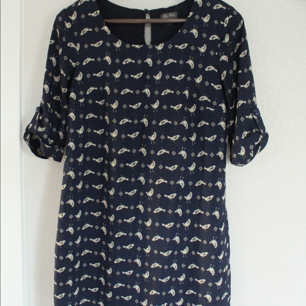 Lily Rose Bird Pattern Dress